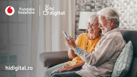 Fundaţia Vodafone lansează platforma Hi Digital, care îi ajută pe seniori să folosească tehnologia cu mai multă încredere