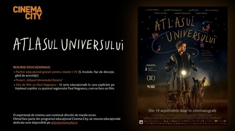Atlasul Universului" duce experienţa de cinema în clasă - Proiecţii pentru şcoli şi un pachet educaţional gratuit pentru clasele I-IV