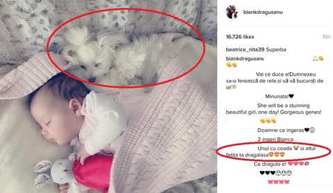 Bianca Drăguşanu a postat o poză cu Sofia şi cu Bella