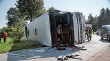 Autocar cu 50 de romani, rasturnat in Germania! Cel putin 44 de raniti