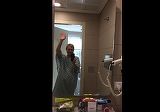 Dana Deac a stat 10 zile izolata intr-un buncar unde a fost iradiata! Primele imagini cu fosta vedeta tv, din camera unde a fost tratata impotriva cancerului de care sufera! VIDEO