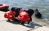 Incident grav pe Splaiul Unirii din Capitala! Un barbat s-a aruncat in raul Dambovita