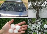Fenomene meteo extreme! Grindina a facut ravagii in Spania si Germania