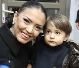 Fotografie superba cu David, baietelul Andreei Mantea! Juniorul iti va smulge si tie un zambet