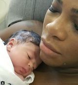 Serena Williams, primele imagini cu fiica sa