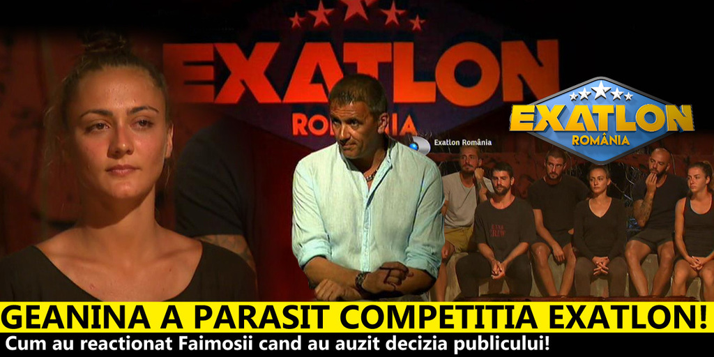 Exatlon 25 aprilie. Geanina a parasit competitia Exatlon! Cum au reactionat Faimosii cand au auzit decizia publicului