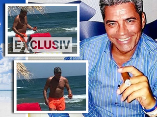Fostul sot al Gabrielei Cristea, show la plaja! Singur pe sezlong, Marcel Toader se intretine ca un metrosexual iesit la agatat VIDEO EXCLUSIV