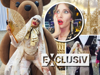 Iulia Albu, aparitie SOCANTA pe strazile din Milano. S-a cutremurat orasul cand a iesit Domnita de Alba la plimbare. Imagini dementiale cu fashion editor-ul. VIDEO EXCLUSIV!