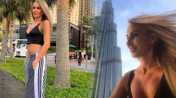 Şedinţă foto de infarct cu Crina Abrudan! Fosta prezentatoare tv a incendiat plaja din Dubai FOTO