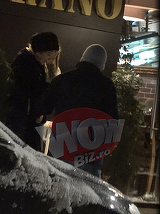 Mircea Lucescu a fugit de frigul din Rusia si a dat peste gerul din Bucuresti! Si-a scos sotia la cina, dar a inghetat in fata restaurantului! Video exclusiv