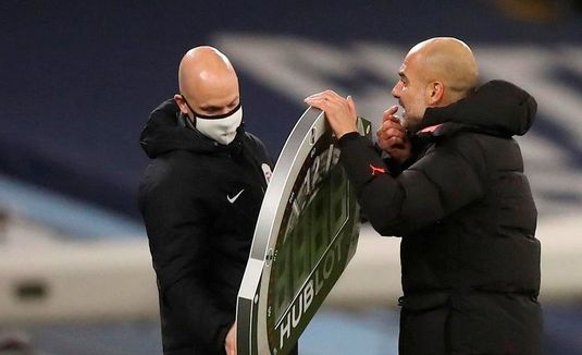 Reacţie amuzantă a lui Guardiola la adresa arbitrului spre finalul meciului dintre Manchester City şi West Bromwich