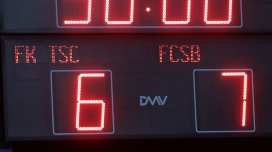 Backa Topola - FCSB 6-6, într-un top al celor mai spectaculoase răsturnări de situaţii din 2020