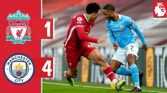 Liverpool pierde cu 4-1 derby-ul cu Manchester City şi îşi ia adio de la titlu după a fost lider în Premier League