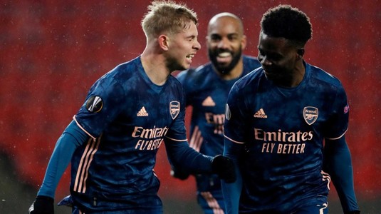 VIDEO | SHOW total sub ochii lui Nicolae Stanciu. Arsenal s-a distrat pe terenul Slaviei Praga şi s-a calificat în semifinalele Europa League