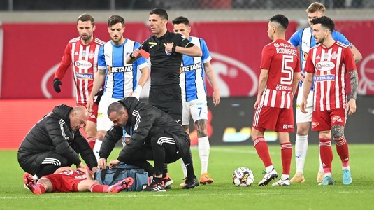 VIDEO | Cum arată faţa lui Nicolae Păun, după talpa-n figură primită de la Alexandru Creţu, în Sepsi - Craiova 1-2