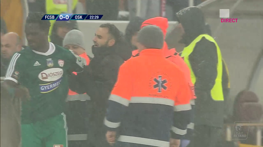 VIDEO | Făcut KO de un coleg, Kuku a avut o criză de nervi când a fost schimbat de Neagoe