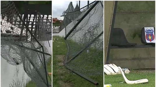 VIDEO | Ca după război! Imagini teribile surprinse în Regie. Cum arată stadionul după incidentele de la Steaua - Carmen