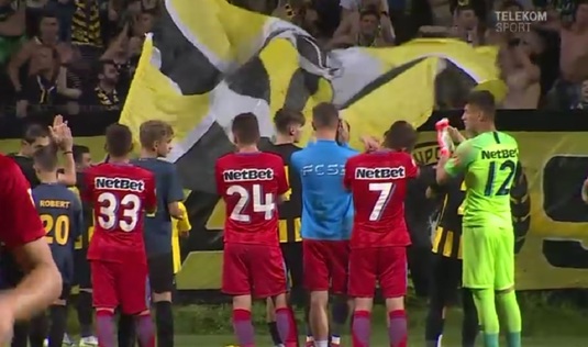 VIDEO | Reacţia superbă a jucătorilor FCSB-ului când au văzut atmosfera superbă creeată de ultraşii lui ASR Braşov