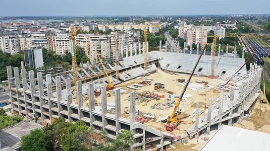 Stadionul Giuleşti, tot mai aproape de finalizare. Noi imagini VIDEO cu arena ultra-modernă a Rapidului 