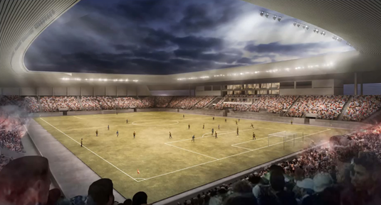 VIDEO Apare un nou stadion modern în România! Va avea 16.000 de locuri şi va face parte dintr-un complex sportiv