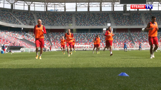 VIDEO: Steaua a făcut primul antrenament pe arena din Ghencea! Jucătorii aşteptă inaugurarea stadionului. ”O minunăţie. Îţi dă plăcerea de a juca fotbal!”