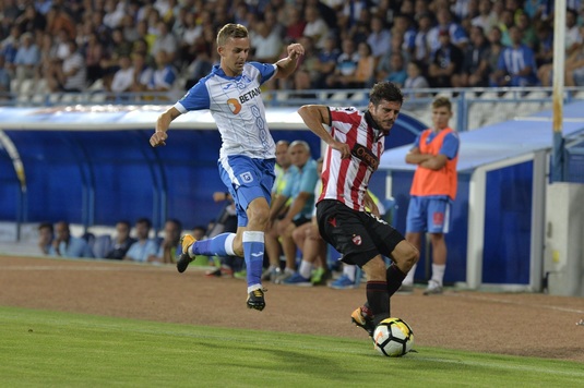 Dinamo şi Craiova au terminat la egalitate, 2-2, la Severin. Zlatinski şi Costache au fost eliminaţi în prima repriză!