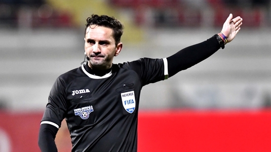 Sebastian Colţescu arbitrează meciul FCSB - FC Viitorul, programat de la ora 20:00, în direct pe Telekom Sport 1