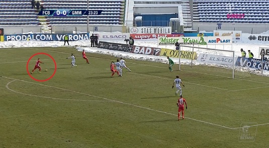 Golofca nu se regăseşte! VIDEO | Cum a putut trage fostul jucător al FCSB, deşi nu era presat de nimeni