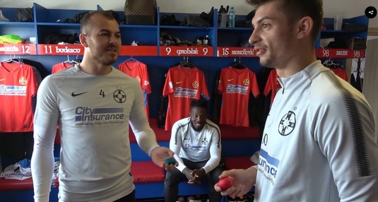 VIDEO | "Haide, afară!" "Bizonul" Gnohere, bun şi la spart ouă. Duelul cu Bălgrădean şi mesajul FCSB de sărbători. Alibec şi Tănase au făcut egal :)