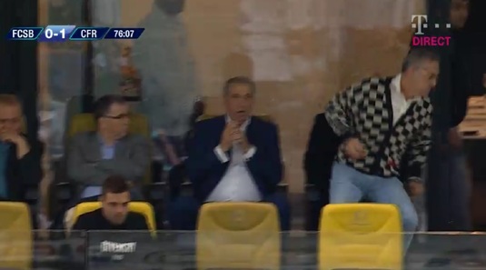 VIDEO | N-a mai rezistat şi a răbufnit! Reacţia lui Gigi Becali după ce CFR Cluj a deschis scorul cu FCSB