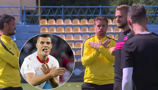 VIDEO | Shaqiri şi Xhaka de la FCSB! Cum au râs Pintilii şi Budescu de sârbul Planic şi reacţia fundaşului după gestul controversat