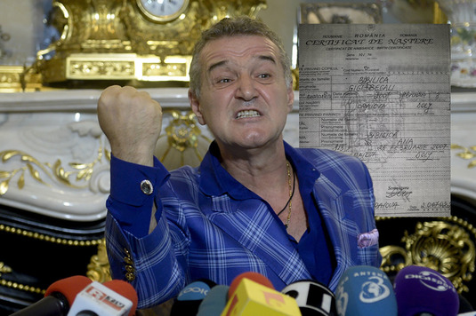 Nume: Bibilică, Prenume: Gigi Becali! Puştiul botezat cu numele patronului FCSB visează să fie "patron la Steaua"