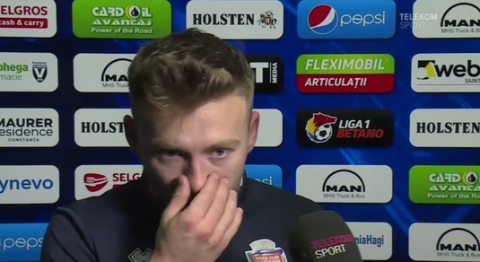 VIDEO | Golofca a dat cu piciorul şansei de a o duce pe Botoşani în play-off, apoi a izbucnit în lacrimi, în direct la TV: "Îmi cer scuze!"