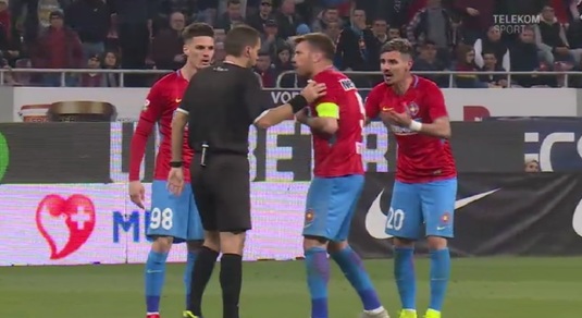 VIDEO EXCLUSIV | Imaginile care nu s-au văzut la TV. Benzar a înnebunit de nervi şi a urlat la Haţegan. Ce i-a spus arbitrului