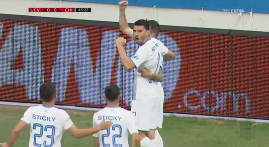 VIDEO | Universitatea Craiova - Chindia Târgovişte 1-0. Victorie cu mari emoţii pentru olteni înaintea returului cu Honved