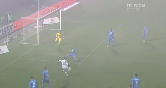 VIDEO Constantin Budescu a marcat un nou gol dintr-o poziţie imposibilă, dar arbitrul a anulat reuşita! Ce s-a întâmplat: Denis Alibec s-a enervat, din nou