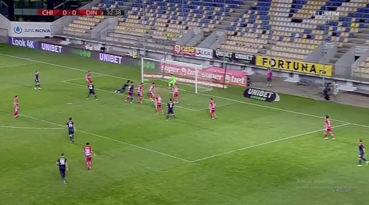 VIDEO | Ratare incredibilă a lui Yaemogo în Chindia - Dinamo! L-a luat la ţintă pe Straton, din patru metri
