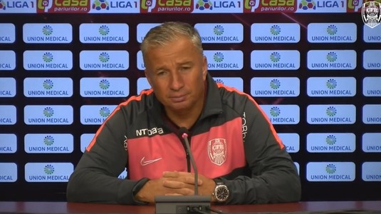 Dan Petrescu taie şi spânzură după egalul cu Chindia: ”Cred că a venit timpul să găsească altceva!”. Bursucul, pregătit să renunţe la o vedetă a CFR-ului