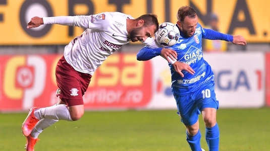 VIDEO Chindia - Rapid 2-2. Giuleştenii au egalat dintr-un offside uriaş pe final. Gazdele au condus de două ori în dublă inferioritate numerică