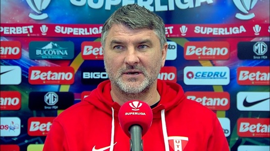 Ce a declarat Adrian Mihalcea, după UTA - Botoşani 3-1. Antrenorul arădenilor a fost suspendat şi a urmărit meciul din tribună