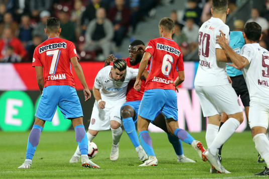 VIDEO | S-au abonat la 1-1. CFR şi FCSB, a 5-a remiză consecutivă cu acelaşi scor. Coman şi Ţucudean, marcatorii partidei