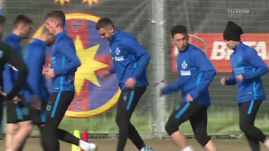VIDEO | Primele imagini cu Andrei Miron la FCSB. Fundaşul poate debuta pentru roş-albaştri în meciul cu Chindia