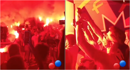 VIDEO | "Să vină Cupa la Berceni". Surpriză pentru FCSB după ce s-a întors la Bucureşti! Suporterii au făcut spectacol la baza de pregătire