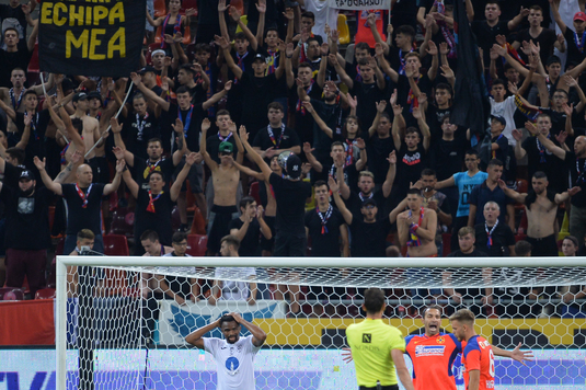FOTO | Peluza Nord, mesaj pentru Edi Iordănescu după primul antrenament la FCSB: "Vedetele echipe, cu picioarele pe pământ!"