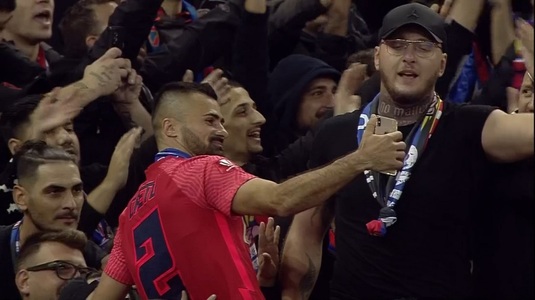 Imaginile care nu s-au văzut după FCSB - Rapid 3-1! Vali Creţu a apărut în mijlocul fanilor la sărbătoarea echipei. Rapidiştii, izolaţi la ultimul inel al Arenei Naţionale | VIDEO
