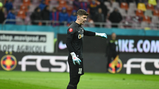 Ce spune Târnovanu după ce a închis poarta FCSB-ului în partida cu CFR: ”Îl felicit şi pe Scuffet!”