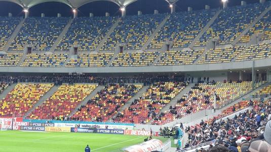 Galeria FCSB, protest la meciul cu FCU Craiova! Suporterii au lăsat peluza goală în primele minute