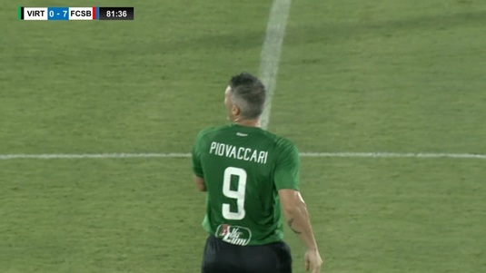 VIDEO | Primit cu ovaţii! Federico Piovaccari a intrat pe teren în Virtus - FCSB. Cum arată acum