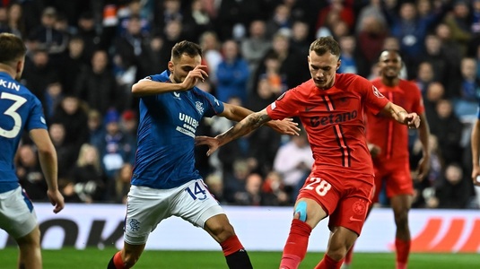 Rangers - FCSB, scor 4-0. Gazdele au învins fără probleme. FCSB, prestaţie sub aşteptări în Scoţia