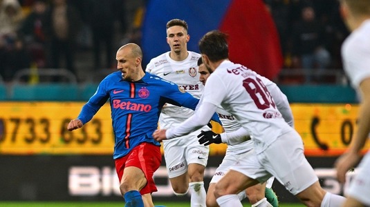 VIDEO | FCSB - CFR Cluj 1-1. Egal pe Arena Naţională. Miculescu a anulat reuşita lui Munteanu. Florin Tănase a fost eliminat